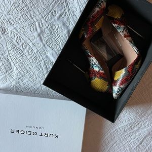 Kurt Geiger London colorful animal print pumps